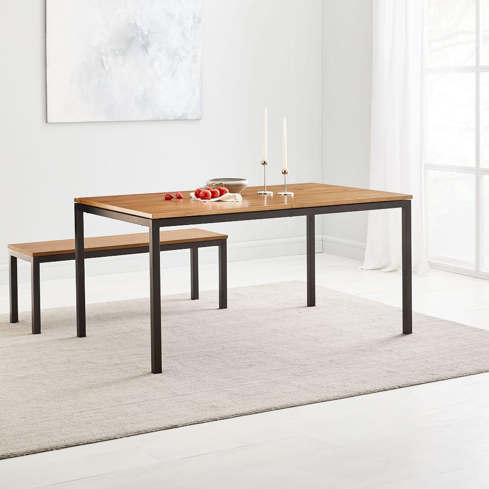 Frame Expandable Dining Table Caramel West Elm UK